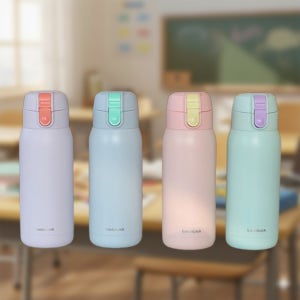 락앤락 스쿨핏 코튼캔디 원터치 텀블러 370ml 슬림핏 초등학생