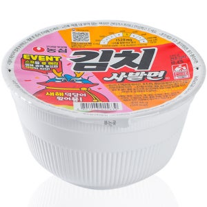 농심 김치사발면 컵라면 김치라면 대용량 한박스 캠핑라면 86g, 1개