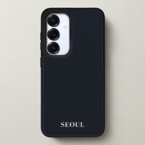 케이스어스 독일 노블레사 가죽 맥세이프 각인 커스텀 케이스 다크네이비, 갤럭시S25