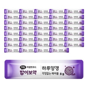 하림펫푸드 밥이보약 CAT 하루양갱 걱정없는 헤어볼, 8g, 40개