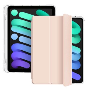 애플펜슬 수납 스마트커버 케이스 매트 핑크샌드, 아이패드 미니 6-7세대 21cm(8.3인치)