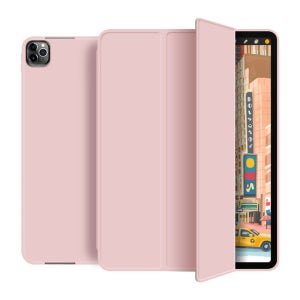 애플펜슬 수납 스마트커버 케이스 베이직 핑크샌드, 아이패드 프로 5-6세대 27.9cm(11인치)