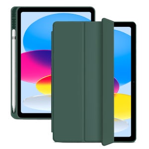 애플펜슬 수납 스마트커버 케이스 베이직 딥그린, 아이패드 10-11세대 27.7cm(10.9인치)