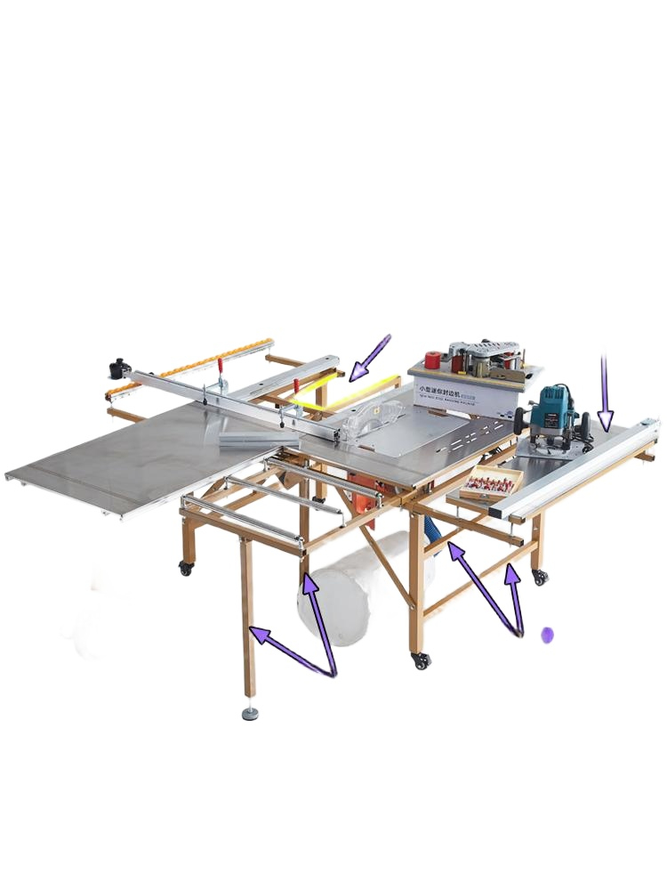 목공 접이식 톱테이블 절단기 합판 리프팅 테이블톱 휠 허리톱 테이블 톱미포함