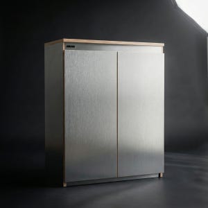 아카인 HPL 축양장 어항 선반 수조 받침대 하부장 모노 메탈 헤어라인, 120x45cm