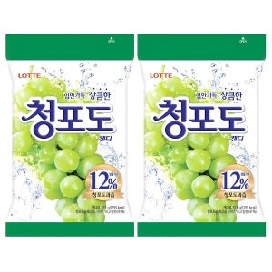 롯데 청포도캔디 323g 4개
