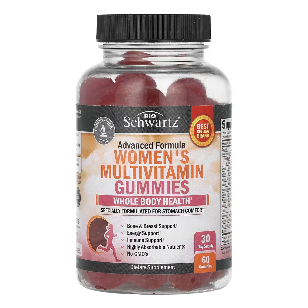 바이오슈워츠 <b>우먼스</b> 여성용 <b>멀티비타민구미</b> 어드밴스드 포뮬라 60<b>구미</b>