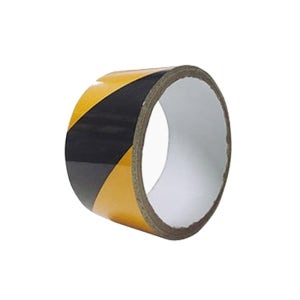 자동차 탑차 야간 사고방지 반사 노랑검정색 사선 테이프 5cm x 3M 야간운동 접근금지