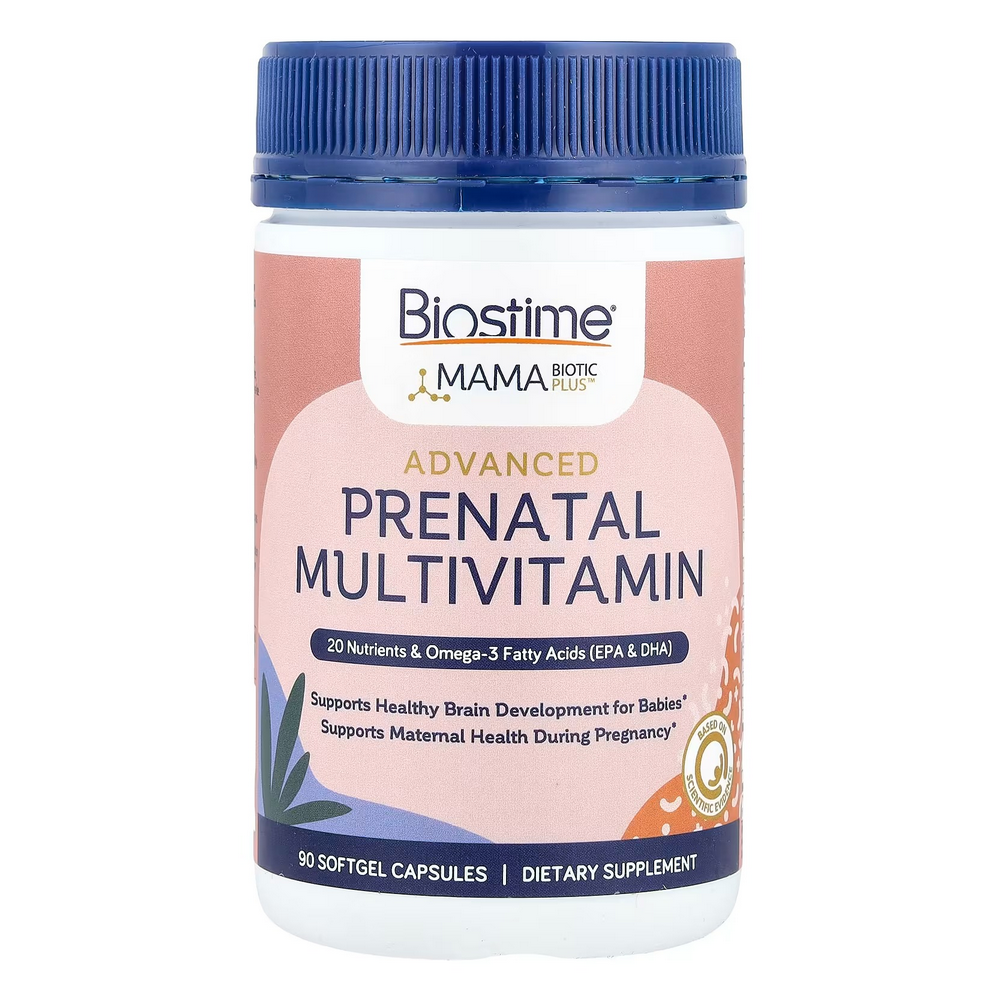 바이오스타임 마마바이오틱 플러스 어드밴스드 프리네이탈 <b>멀티비타민</b> 90<b>소프트</b>젤캡슐
