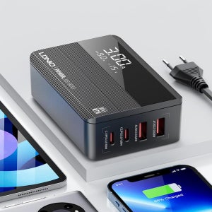 100W GaN 고속충전기 4포트 디스플레이 PD