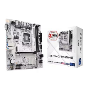 ASRock H610M-X D5 Gen5 디앤디컴 인텔 H610M PCIE5.0 화이트 메인보드