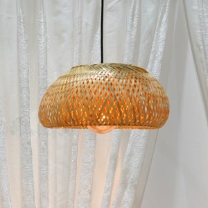 라탄 조명 전등갓 라탄등 대나무 등갓 버섯 대 45x22cm
