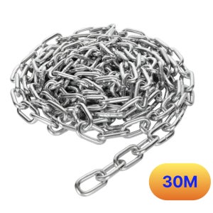 강철사슬 쇠사슬 철 체인 일반체인 절단 주차장 6mm 30M