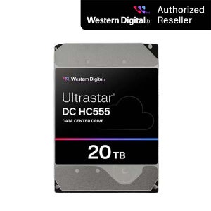 공식인증점 WD ULTRASTAR HC555 20TB 7200RPM SATA3 HDD 울트라스타 20테라 서버용 하드디스크 CMR 무상 5년 WUH722020CLE6L4