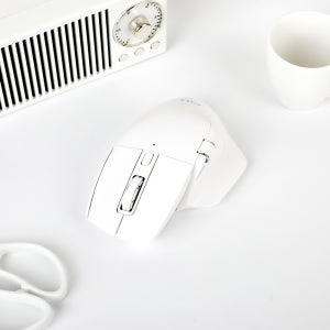 콕스 CEM30 서포트 오피스 저소음 버티컬 무선 마우스 화이트