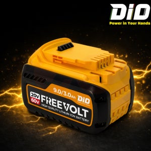 DIO 디월트 호환 대용량 배터리 9.0Ah 3.0Ah 60V 20V 듀얼 전압