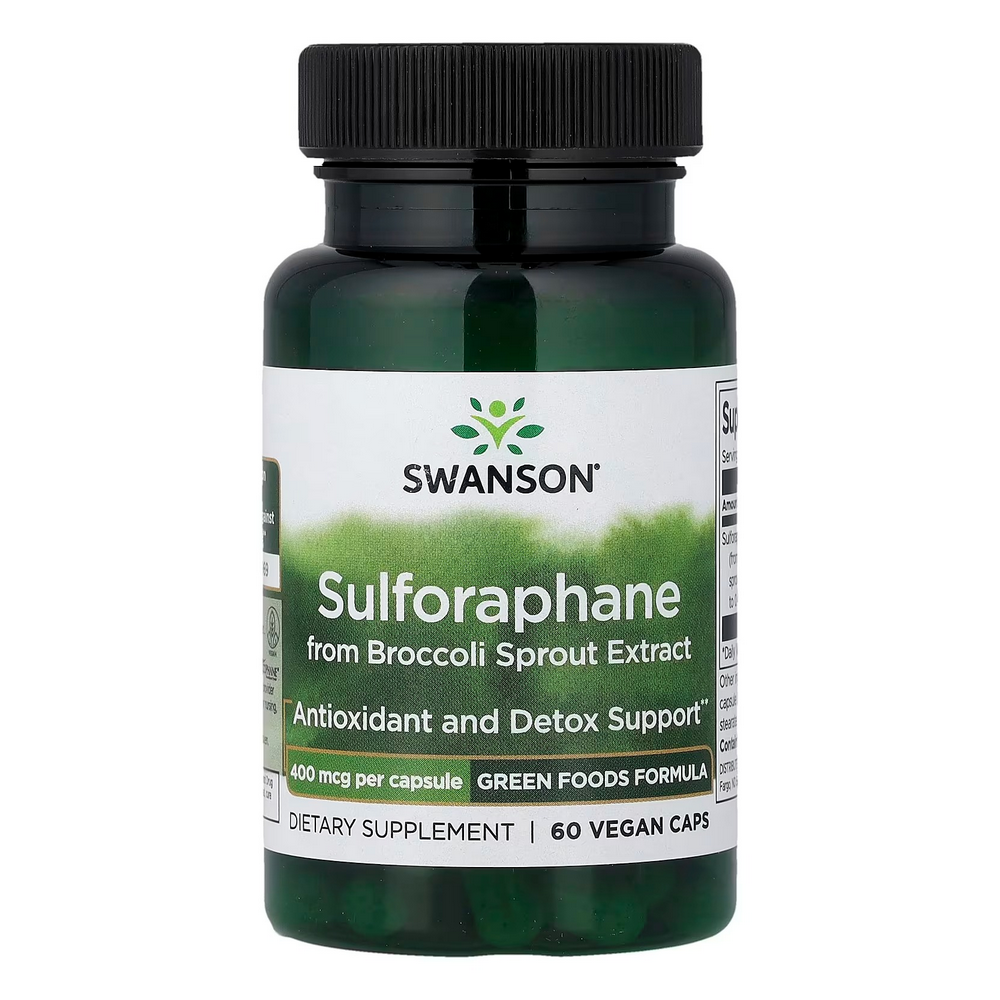 스완슨 <b>브로콜리 새싹추출물</b> 추출 설포라판 400mcg 60비건캡스
