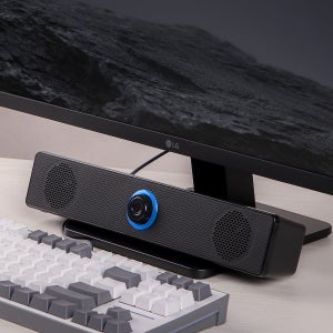 지오맥스 PC 사운드바 6W 듀얼유닛 헤드셋 볼륨 컴퓨터 노트북 USB GM-BAR1000