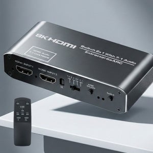 HDMI2.0 eARC 오디오컨버터 선택기 4K 60Hz 돌비애트모스 2포트 사운드바분리기