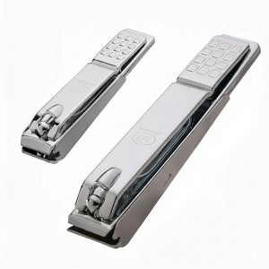 쓰리세븐 777 일자 소형 손톱깍이 1개 + 대형 발톱깍이 1개세트 (N-620ZASC 1개 + N-220ZASC 1개) 일자형 내성 손톱 깍기 내향성 깍이 튐방지캡