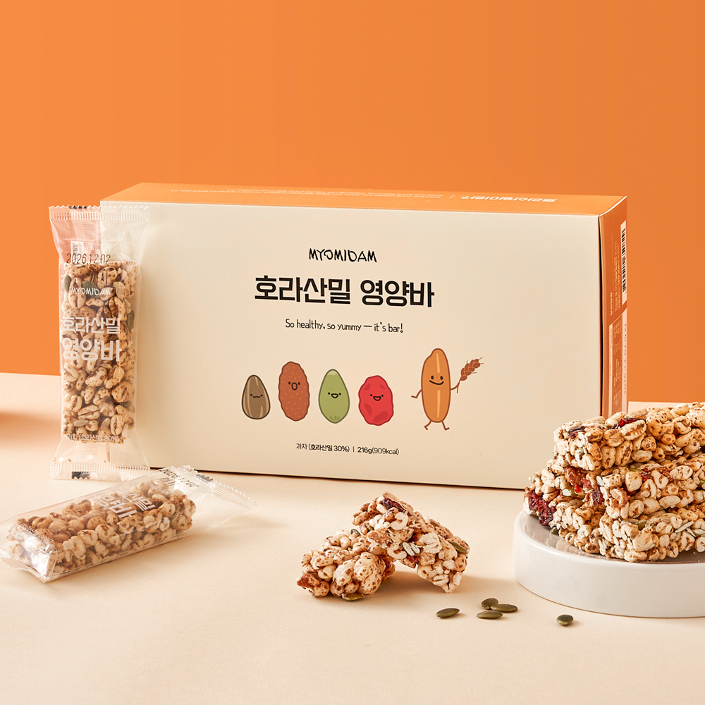 묘미담 호라산밀 영양바 건강한 단백질바