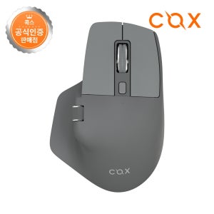 콕스 세미 버티컬 마우스 블루투스 저소음 휴대용 가로휠 삼성 LG 노트북 사무용 그레이