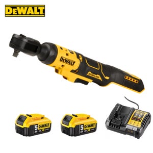 디월트 충전 라쳇 렌치 20V 3/8 DCF513 5.0Ah, 배터리 2개
