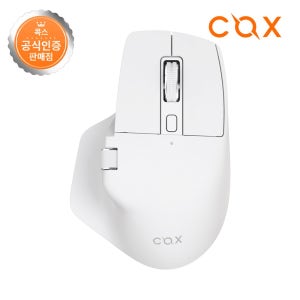 콕스 세미 버티컬 마우스 블루투스 저소음 휴대용 가로휠 삼성 LG 노트북 사무용 화이트