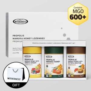 마더네스트 호주산 프로폴리스 마누카허니 로젠지스 MGO600+기업선물추천 3가지맛 선물세트 명절선물추천, 170g, 3개