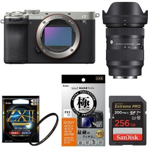 디지털카메라 일본 624781 안심세트 256GB소니 ILCE-7CM2 실버메모리필터세트