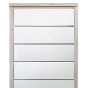 가구일상 광폭 대형 깊은 서랍장 900, 5단, 워시화이트