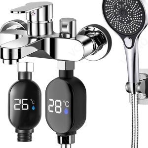 스마트 방수 샤워기 온도 디스플레이 LED 온도표시샤워기