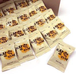 롯데웰푸드 명가 쫀득한 찰떡파이 25개입 대용량 낱개 개별포장