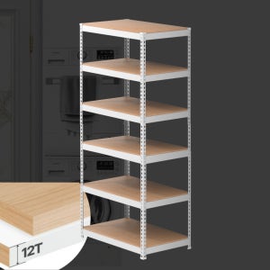 식당 공장용 6단 앵글 선반 800 700 1500 mm 스피드랙 높이형 성심당 도넛 햄버거 집 정리용 엥글 렉 수리