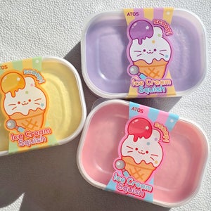 스쿱 아이스크림 스퀴시 랜덤 말랑이 스트레스볼