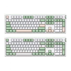 앱코 A108K 3모드 퀵스압 유무선 기계식 말차그린 (벚꽃축)