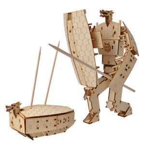 영공방 나무모형 만들기 변신로봇 거북선 YM009