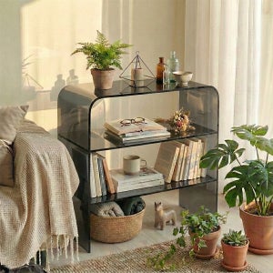 투명 선반 수납 거실 수납 선반장 사이드 테이블 장 국산 맞춤 주문제작 아크릴 가구