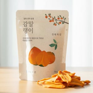 반건시 대봉 감말랭이 500g x 1봉, 100g x 5봉 단골 맛집 말랑 쫀득 달콤 건강한간식 천혜흑감
