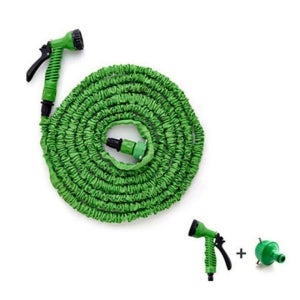 세차 화단 청소 다양한 분사 모드 물 호스 15m 호수 고무호스 고압 호스릴 연결