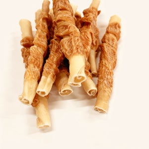 강아지 오래먹는 간식 수제 개껌 한우우피껌 덴탈껌 닭안심회오리츄잉, 70g, 3개