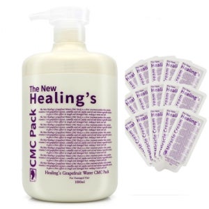 모에타 더 뉴 힐링스 자몽 워터 CMC 헤어팩 1000ml + 힐링스 미라클 크림 4ml x 5장