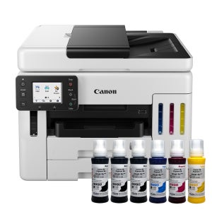 캐논 MAXIFY GX7192 팩스 복합기 무한잉크 프린터 호환잉크세트+블랙2개