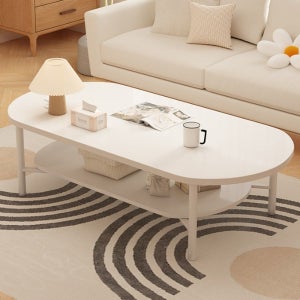 리빈홈 라운딩 2단 거실테이블