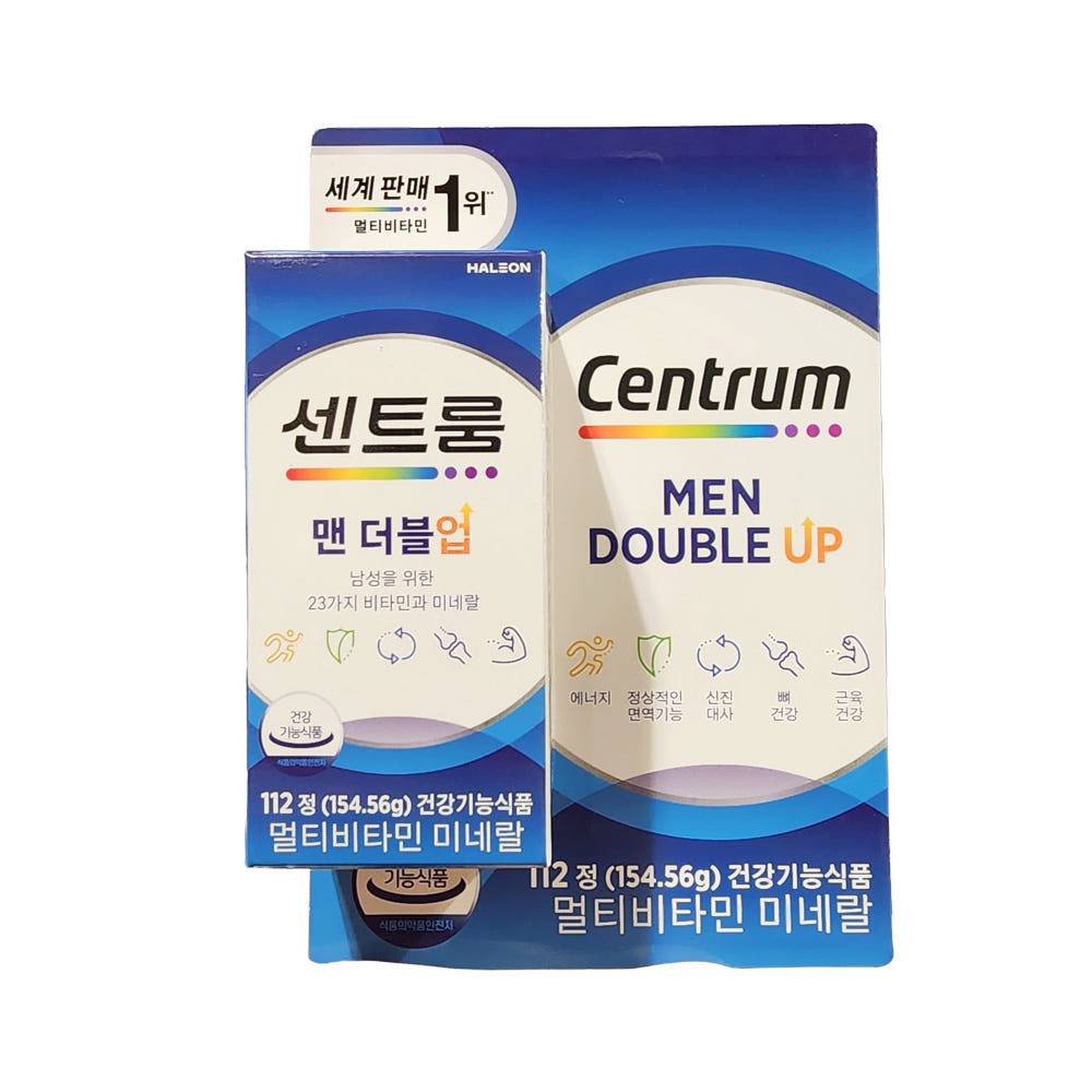 센트룸 포 맨 더블업 종합 멀티 비타민 112정 남성 판토텐산 마그네슘 영양제 CS