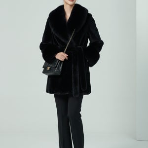 2025 F/W 백화점급 퀄리티 리얼 터치 에코 밍크 코트