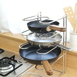 도마 정리가 헬렌 다용도 쉬운 후라이팬 정리대