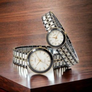 카리타스 고품격 지르코늄 커플 선물 명품 예물 고급 메탈 손목 시계 / C185