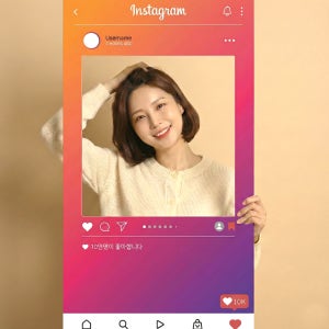 인스타그램 포토존 등신대 SNS 판넬 주문제작 대형 프레임 중형 60x108cm