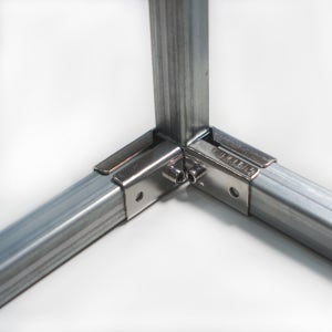 스텐 각파이프 조인트 25X25 무용접 ㄱ자 조인트 볼트연결